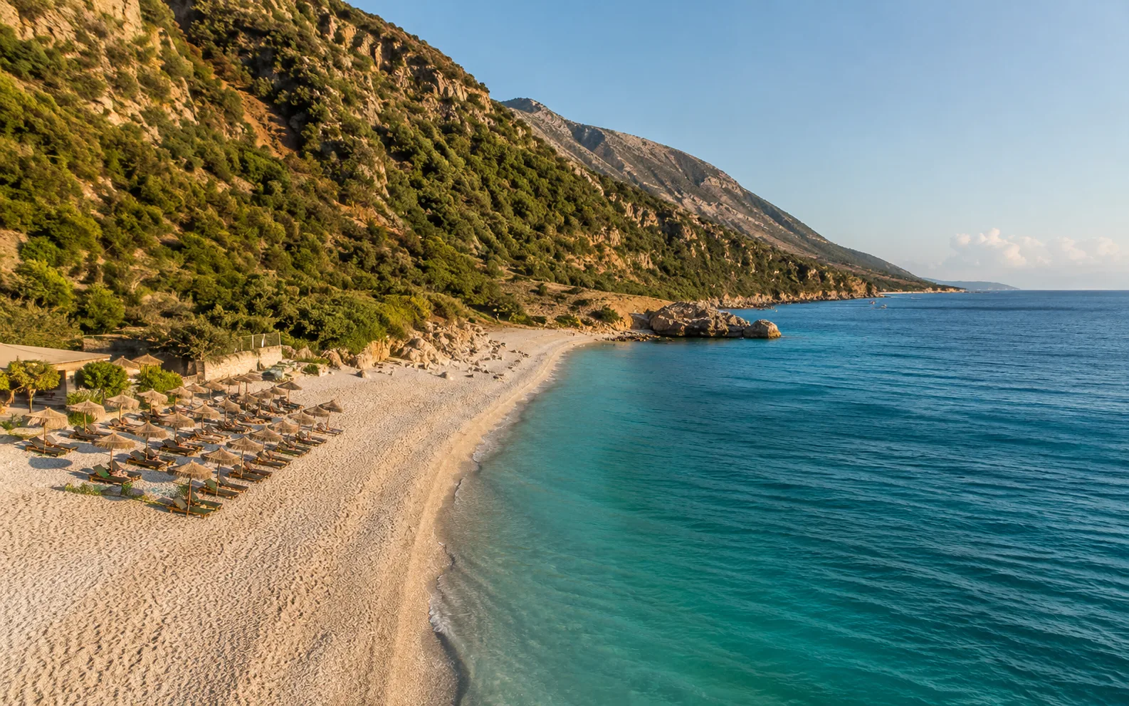 Dhermi Beach on the Albanian Riviera