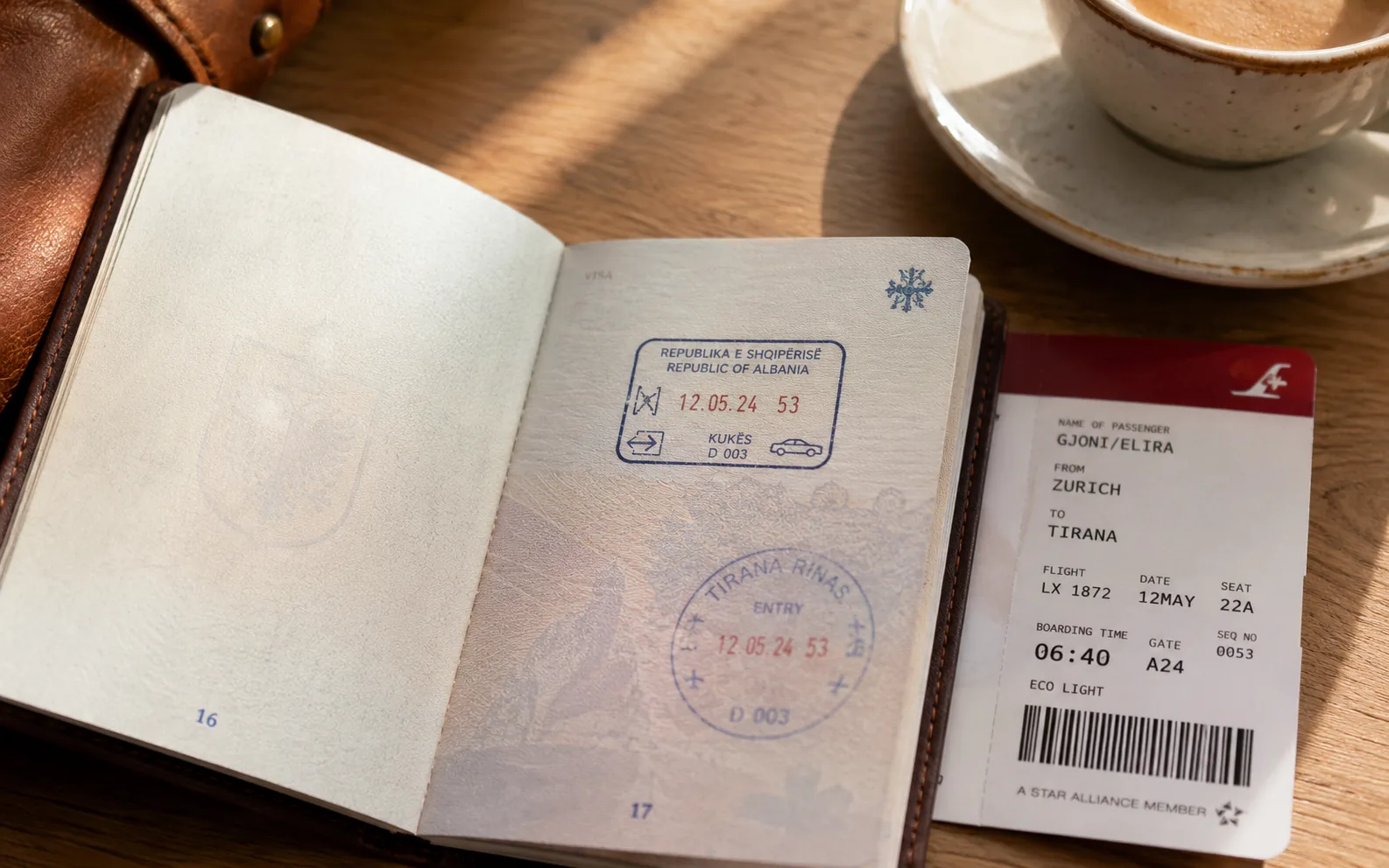 Passport and travel documents